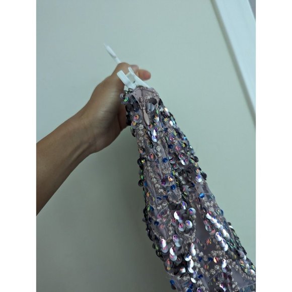 ZARA WOMEN MIDI SEQUIN MULTICOLORED SKIRT NWT XS,S,M,L - Picture 13 of 16